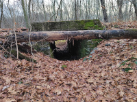 A culvert for a small stream underneath the NY&NE