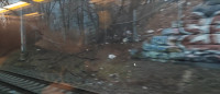 A frame from a video file of the Northeast Corridor just before the locaton of the switch to the Washington Secondary