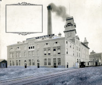 A vintage photo of the Narragansett Brewery