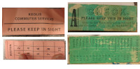 A composite image of modern (left) and 19th century HP&F (right) seat checks a conductor issues after checking tickets