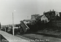 A vintage view of the Atwell Ave Station, looking north
