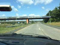 The bridge carrying the HP&F over Interstate 84 in Manchester