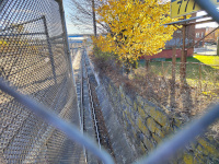 The Northeast Corridor Tracks past the Dike St. Station Site