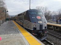 Metro North P32AC-DM locomotive 211, seen here at Cold Spring, pulled us through Dutchess Junction as it can be seen from the Hudson Line