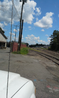 Looking west towards the East Hartford Yard from the end of Ranney Street