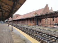 Track Level at Hartford Union Station, looking north