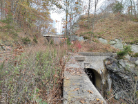 A view of the NY&NE tunnel under the Maybrook Line (Housatonic Line) Tracks at Hawleyville