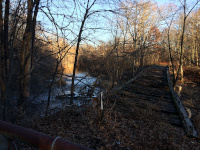 The abandoned historic Bridge 2.53, the eastern Hop River Bridge