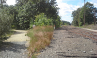Trailhead of the Cheney Rail Trail (South Manchester Railway) in 2016