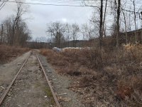 Standing at the site of the former bridge, looking west towards Brewster and the Hudson