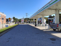 Looking East Along the ROW through the Cumberland Farms Gas Station