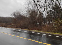 Looking east at the HP&F's crossing of Connecticut Route 12.