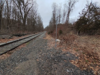 Looking northwest towards the Scotland Station Site and South Windham from the crossing east of the site