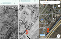 Using vintage aerial photos and Google Maps to locate the depot