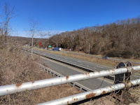 Looking towards Waterbury and Providence from the Bullet Hill Rd overpass.