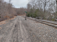 Looking west towards the junction at Terryville.