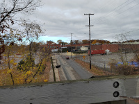 Looking west from the Burnham Ave Bridge: The suspected location of the former West Arlington Station
