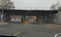The bridge over Freight Street in Waterbury, CT (2023)