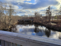Looking south down the Willimantic river