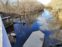 Looking north up the Willimantic River